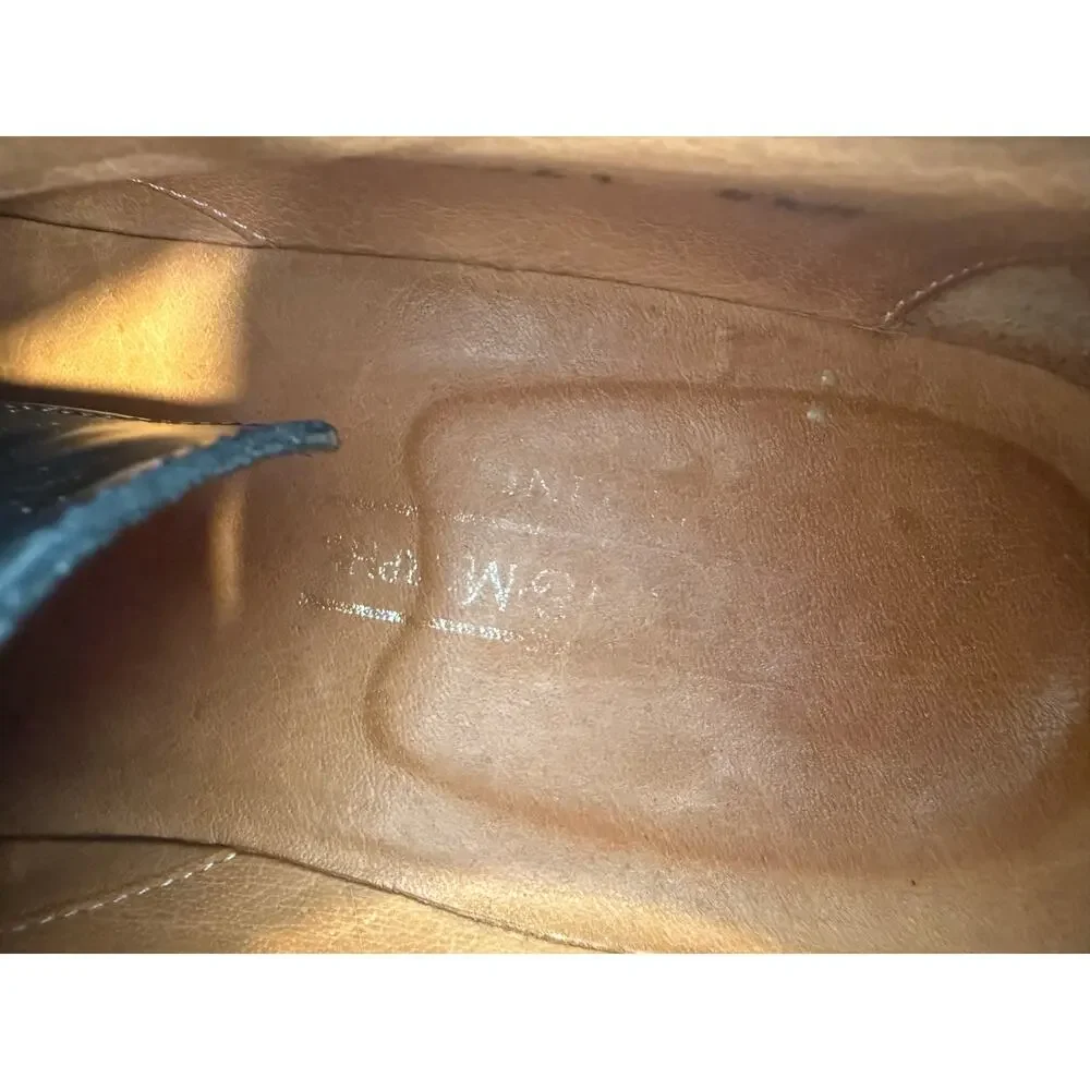 Johnston & Murphy Made in Italy Black Deerskin Leather Dress Shoes Size 8.5. JL